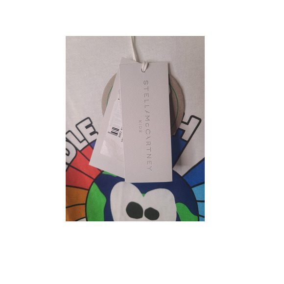 Stella Mccartney Kids Long Sleeve Tee with Rainbow Hands NWT - Picture 4 of 10